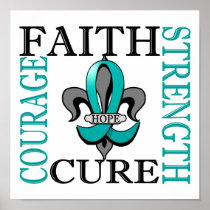 Fleur De Lis 3 Ovarian Cancer