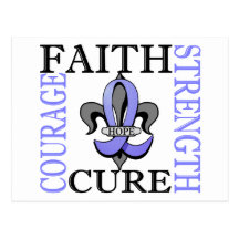 Fleur De Lis 3 Prostate Cancer Postcards