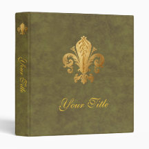 Fleur-de-lis 3 Ring Binder