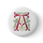Fleur-de-lis A Monogram Buttons