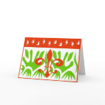 Fleur De Lis Abstract Christmas cards