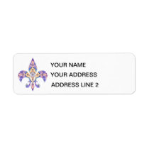 Fleur-de-lis Address Labels labels