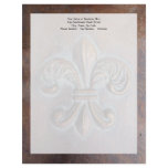 Fleur De Lis, Aged Copper-Look Printed