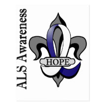 Fleur De Lis ALS Hope Postcards