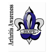 Fleur De Lis Arthritis Hope Postcards