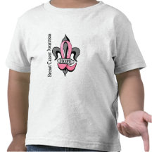 Fleur De Lis Breast Cancer Hope Tees