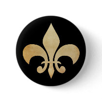 Fleur de Lis Button