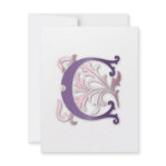 Fleur-de-lis C Monogram Invitations