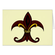 Fleur de lis cards