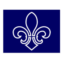Fleur de Lis Carte Postale