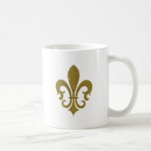 FLEUR DE LIS COFFEE MUGS