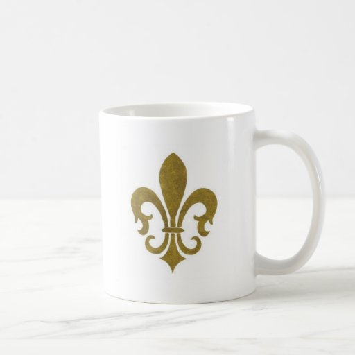 FLEUR DE LIS COFFEE MUGS