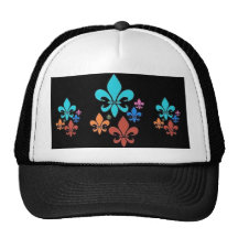 Fleur De Lis Colourful Trucker Hats