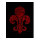 fleur-de-lis-cracked_red postcards