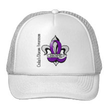 Fleur De Lis Crohn's Disease Hope Trucker Hat
