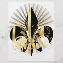 Fleur de Lis, customizable text Custom Flyer