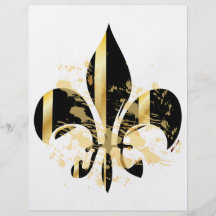 Fleur de Lis, customizable text Flyer Design