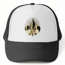 Fleur de Lis, customizable text Trucker Hat