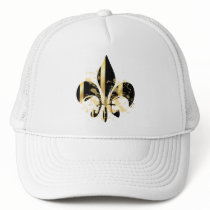 Fleur de Lis, customizable text Trucker Hat