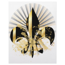 Fleur de Lis, customizable text Letterhead