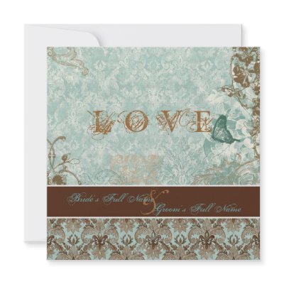 Fleur de Lis Damask – Modern Weddings Invitations by AudreyJeanne