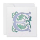 Fleur-de-lis E Monogram Invitations