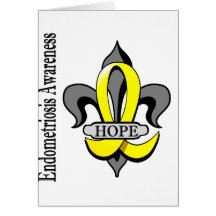 Fleur De Lis Endometriosis Hope Card