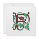 Fleur-de-lis F Monogram Invite