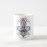 Fleur de lis fishing mug