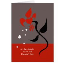 Fleur de Lis Fleur de Love Valentine Greeting Cards