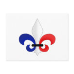 Fleur de lis France flag colours Post Cards