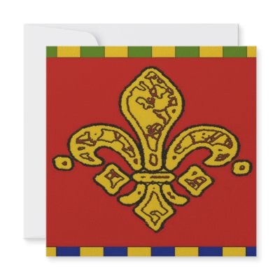 Fleur De Lis French Invitations by figstreetstudio