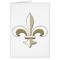 Fleur de lis - Gold Cards