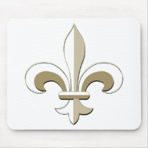 Fleur de lis - Gold Mouse Pad