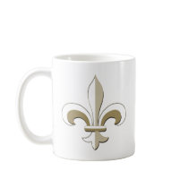 Fleur de lis - Gold Coffee Mug