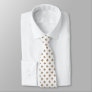 Fleur de lis in shades of brown neck ties