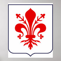 Fleur de lis, Italy Posters