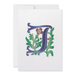 Fleur-de-lis J Monogram Personalized Announcement