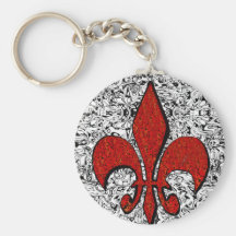 fleur de lis keychain