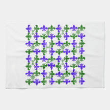 Fleur de Lis kitchen towel