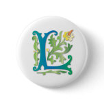 Fleur-de-lis L Monogram Pin