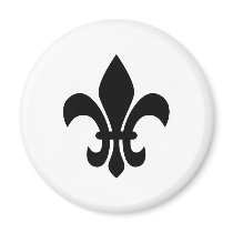 Fleur de Lis Refrigerator Magnet