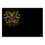 fleur de lis Mardi-Gras 2011 V-2 Business Cards