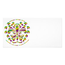 fleur de lis Mardi-Gras 2011 V-2 Photo Card