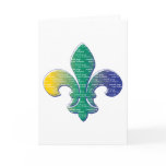 Fleur De Lis Mardi Gras New Orleans Cards