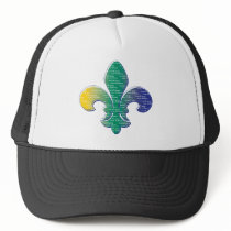 Fleur De Lis Mardi Gras New Orleans Hat