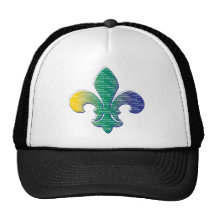 Fleur De Lis Mardi Gras New Orleans Hat