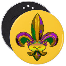 Fleur de lis Mask Pins