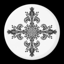 Fleur de lis Meditation 4 corners magnets