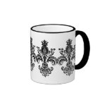 Fleur de lis Meditation Coffee Mugs